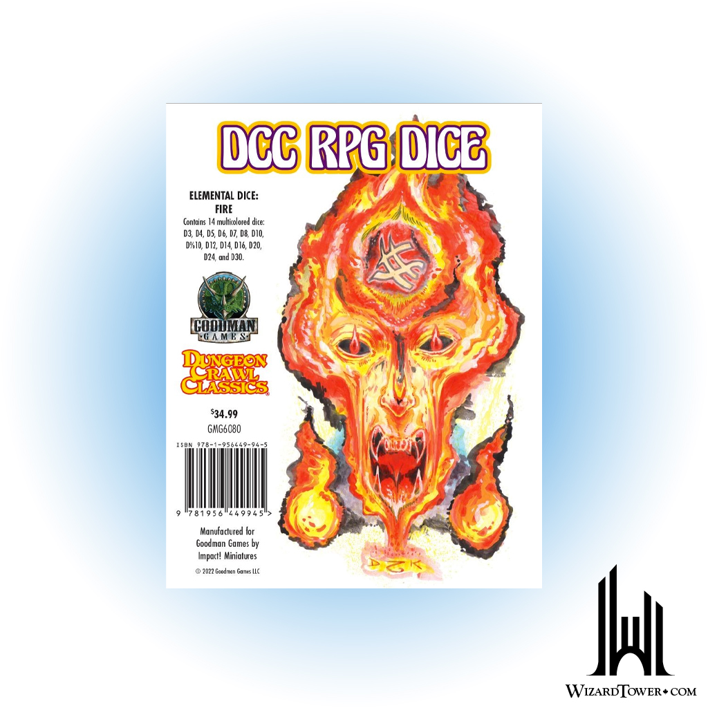 Dungeon Crawl Classic Dice Set Elemental: Fire